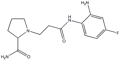 1-{2-[(2-amino-4-fluorophenyl)carbamoyl]ethyl}pyrrolidine-2-carboxamide