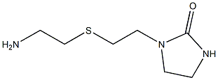 1-{2-[(2-aminoethyl)sulfanyl]ethyl}imidazolidin-2-one,,结构式