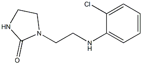 1-{2-[(2-chlorophenyl)amino]ethyl}imidazolidin-2-one 结构式