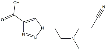 1-{2-[(2-cyanoethyl)(methyl)amino]ethyl}-1H-1,2,3-triazole-4-carboxylic acid