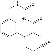 1-{2-[(2-cyanoethyl)(phenyl)amino]propanoyl}-3-methylurea