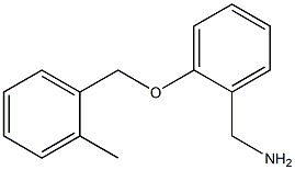 1-{2-[(2-methylbenzyl)oxy]phenyl}methanamine 结构式