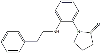 1-{2-[(2-phenylethyl)amino]phenyl}pyrrolidin-2-one Struktur