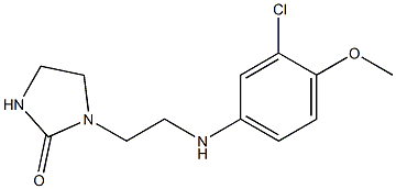 1-{2-[(3-chloro-4-methoxyphenyl)amino]ethyl}imidazolidin-2-one|