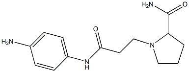 1-{2-[(4-aminophenyl)carbamoyl]ethyl}pyrrolidine-2-carboxamide 化学構造式