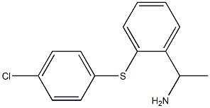 1-{2-[(4-chlorophenyl)sulfanyl]phenyl}ethan-1-amine Structure