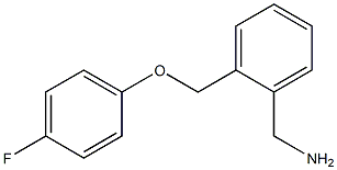 1-{2-[(4-fluorophenoxy)methyl]phenyl}methanamine 化学構造式