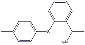 1-{2-[(4-methylphenyl)sulfanyl]phenyl}ethan-1-amine,,结构式