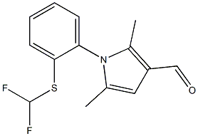 1-{2-[(difluoromethyl)sulfanyl]phenyl}-2,5-dimethyl-1H-pyrrole-3-carbaldehyde