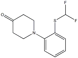 1-{2-[(difluoromethyl)thio]phenyl}piperidin-4-one Structure