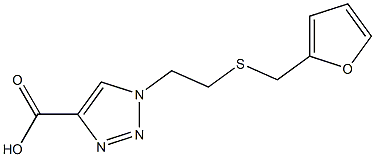 1-{2-[(furan-2-ylmethyl)sulfanyl]ethyl}-1H-1,2,3-triazole-4-carboxylic acid