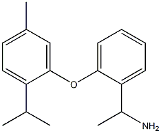 1-{2-[5-methyl-2-(propan-2-yl)phenoxy]phenyl}ethan-1-amine,,结构式