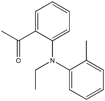 1-{2-[ethyl(2-methylphenyl)amino]phenyl}ethan-1-one,,结构式