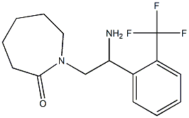 1-{2-amino-2-[2-(trifluoromethyl)phenyl]ethyl}azepan-2-one Structure