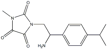 1-{2-amino-2-[4-(propan-2-yl)phenyl]ethyl}-3-methylimidazolidine-2,4,5-trione 结构式