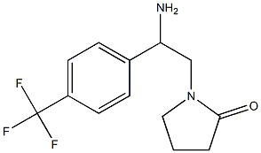 1-{2-amino-2-[4-(trifluoromethyl)phenyl]ethyl}pyrrolidin-2-one 化学構造式