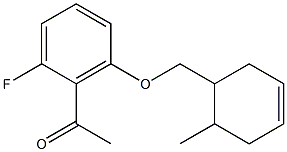 1-{2-fluoro-6-[(6-methylcyclohex-3-en-1-yl)methoxy]phenyl}ethan-1-one|