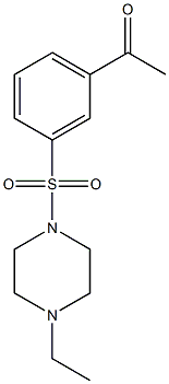 1-{3-[(4-ethylpiperazine-1-)sulfonyl]phenyl}ethan-1-one