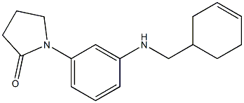  1-{3-[(cyclohex-3-en-1-ylmethyl)amino]phenyl}pyrrolidin-2-one