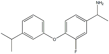 1-{3-fluoro-4-[3-(propan-2-yl)phenoxy]phenyl}ethan-1-amine Structure