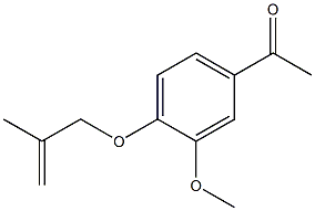 1-{3-methoxy-4-[(2-methylprop-2-enyl)oxy]phenyl}ethanone Struktur