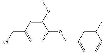  1-{3-methoxy-4-[(3-methylbenzyl)oxy]phenyl}methanamine