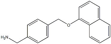 1-{4-[(1-naphthyloxy)methyl]phenyl}methanamine Structure