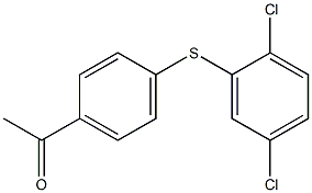 1-{4-[(2,5-dichlorophenyl)sulfanyl]phenyl}ethan-1-one Struktur