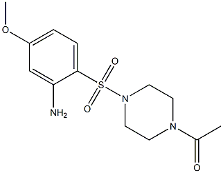 1-{4-[(2-amino-4-methoxybenzene)sulfonyl]piperazin-1-yl}ethan-1-one