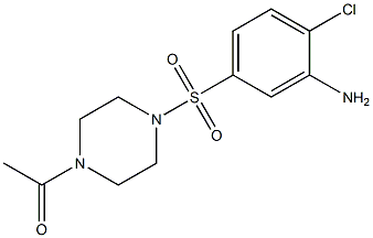 1-{4-[(3-amino-4-chlorobenzene)sulfonyl]piperazin-1-yl}ethan-1-one