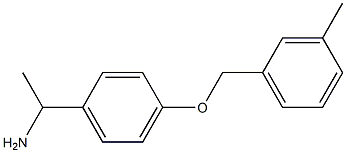 1-{4-[(3-methylbenzyl)oxy]phenyl}ethanamine,,结构式