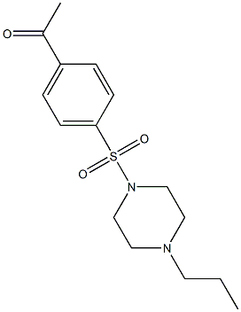 1-{4-[(4-propylpiperazine-1-)sulfonyl]phenyl}ethan-1-one Structure