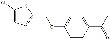 1-{4-[(5-chlorothiophen-2-yl)methoxy]phenyl}ethan-1-one 结构式