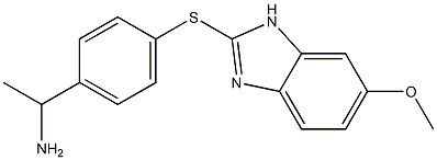 1-{4-[(6-methoxy-1H-1,3-benzodiazol-2-yl)sulfanyl]phenyl}ethan-1-amine