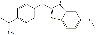  1-{4-[(6-methoxy-1H-1,3-benzodiazol-2-yl)sulfanyl]phenyl}ethan-1-amine