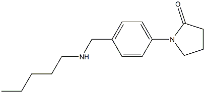 1-{4-[(pentylamino)methyl]phenyl}pyrrolidin-2-one Structure