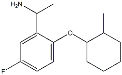 1-{5-fluoro-2-[(2-methylcyclohexyl)oxy]phenyl}ethan-1-amine Struktur