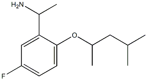 1-{5-fluoro-2-[(4-methylpentan-2-yl)oxy]phenyl}ethan-1-amine Struktur