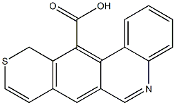 11H-10-thia-5-azatetraphene-12-carboxylic acid Structure