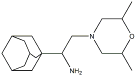 1-Adamantan-1-yl-2-(2,6-dimethyl-morpholin-4-yl)-ethylamine Struktur