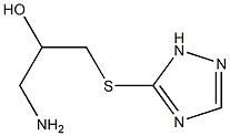 1-amino-3-(1H-1,2,4-triazol-5-ylsulfanyl)propan-2-ol Struktur