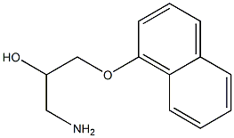 1-amino-3-(1-naphthyloxy)propan-2-ol Structure