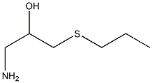 1-amino-3-(propylsulfanyl)propan-2-ol 结构式