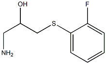 1-amino-3-[(2-fluorophenyl)sulfanyl]propan-2-ol Structure