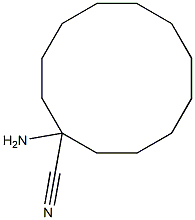 1-aminocyclododecanecarbonitrile 结构式