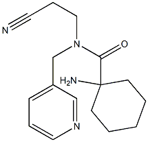 1-amino-N-(2-cyanoethyl)-N-(pyridin-3-ylmethyl)cyclohexane-1-carboxamide