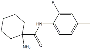 1-amino-N-(2-fluoro-4-methylphenyl)cyclohexane-1-carboxamide Structure