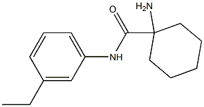 1-amino-N-(3-ethylphenyl)cyclohexanecarboxamide Structure