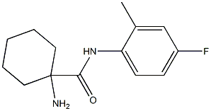 1-amino-N-(4-fluoro-2-methylphenyl)cyclohexanecarboxamide 化学構造式