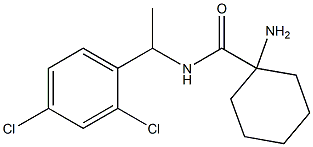 1-amino-N-[1-(2,4-dichlorophenyl)ethyl]cyclohexane-1-carboxamide